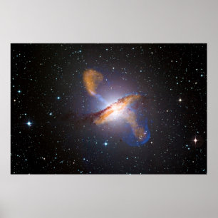 Poster Centaurus A montre une supermassive puissance de t