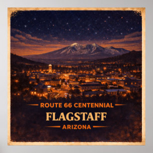 Poster Centenaire de Flagstaff Arizona
