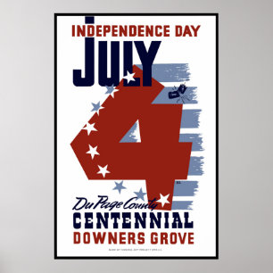 Poster Centenaire du comté de DuPage