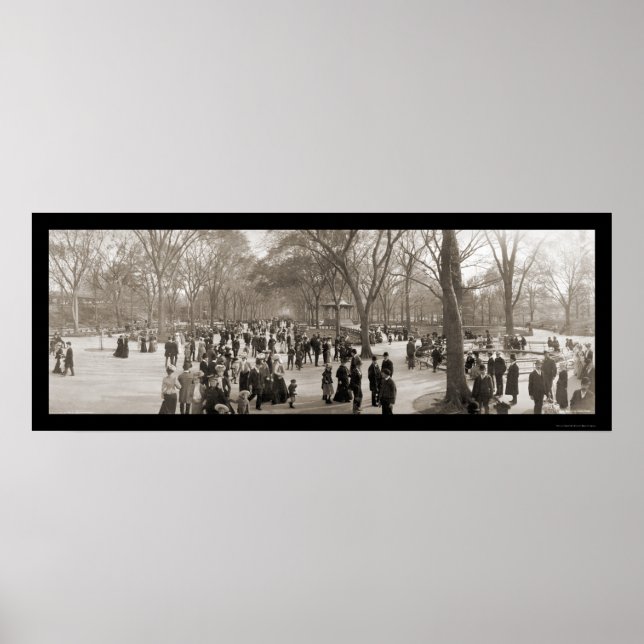 Poster Central Park NY Photo 1902 (Devant)