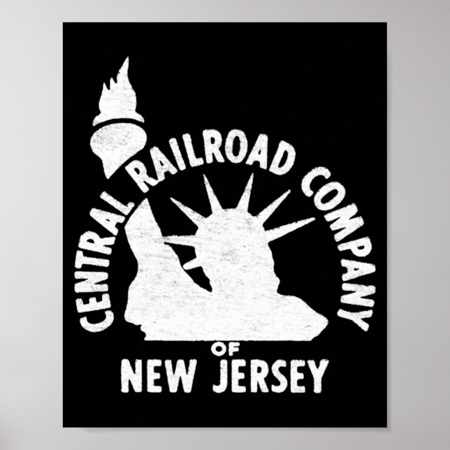 Poster Central Railroad Of New Jersey  (Devant)