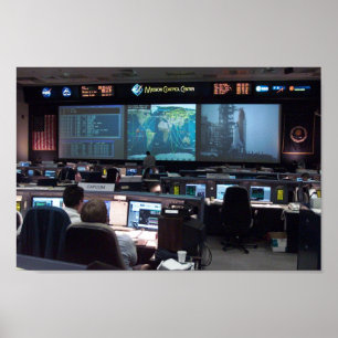 Poster Centre de contrôle de mission (STS-110)