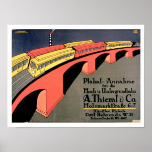 Poster 'Centre de rassemblement pour le chemin de fer