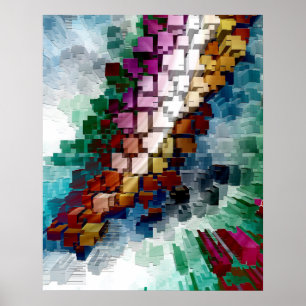 Poster Centré sur le cube