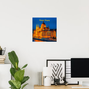 Poster Centre-ville de Budapest,