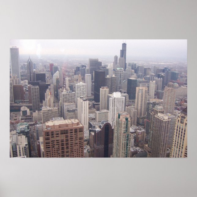 Poster Centre-ville de Chicago (Devant)