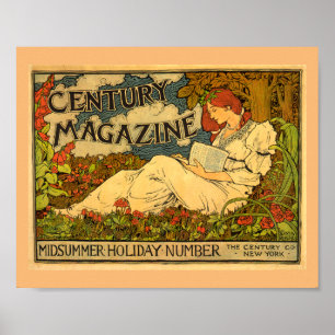 Poster Century Magazine Annonce de vacances mi-été P
