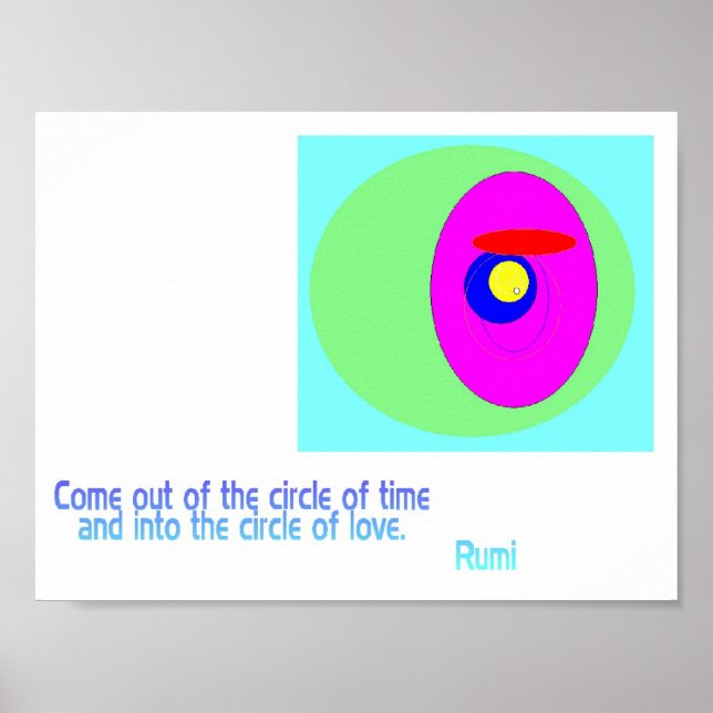 Poster Cercle d'amour Rumi (Devant)