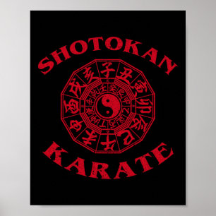 Poster Cercle du zodiaque de karaté Shotokan