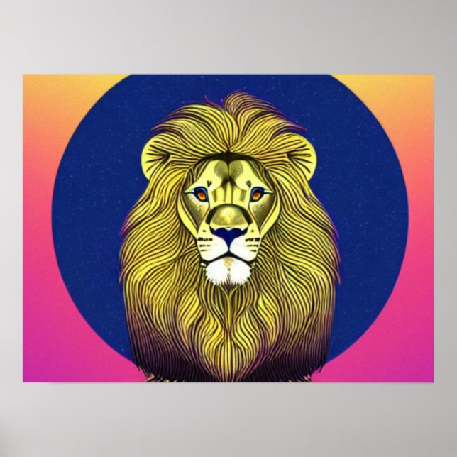 Poster Cercle Lion (Devant)