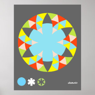 Poster Cercle poivre étoile