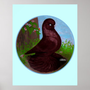 Poster Cercle rouge de pigeon