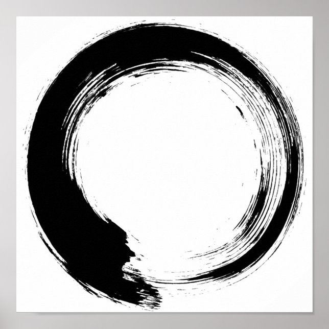 Poster Cercle Zen Enso (Devant)