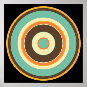 Poster Cercles colorés 02