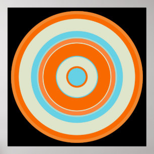 Poster Cercles colorés 03
