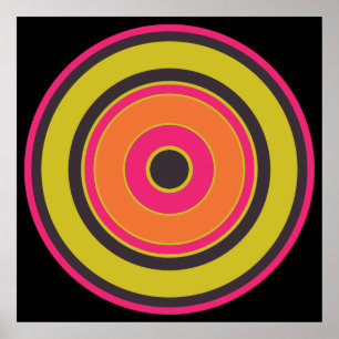 Poster Cercles colorés 06