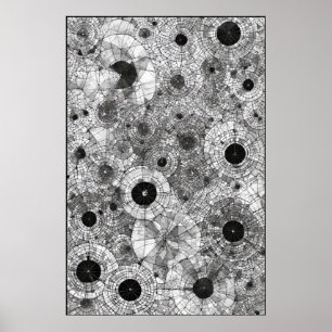 Poster Cercles concentriques : une symphonie géométrique