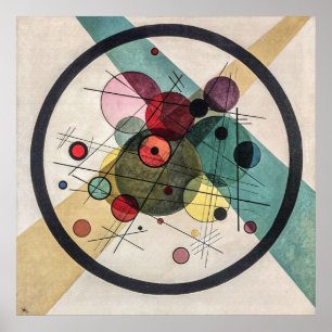 Poster Cercles dans un Cercle - Wassily Kandinsky Art Mod