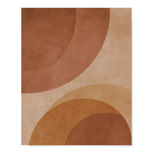 Cercles de Terracotta - Géométrique Minimaliste