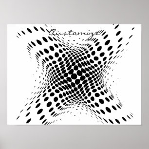 Poster Cercles demi-tons Abstraits X
