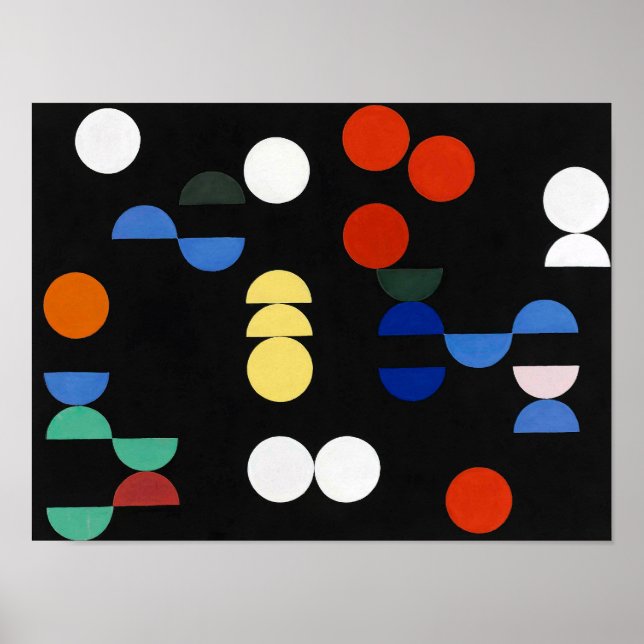 Poster Cercles et demi-cycles | Sophie Taeuber-Arp | (Devant)