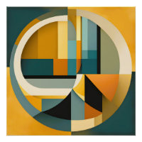 Cercles et rectangles d'abstraction géométriques r