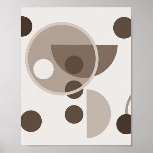 Poster Cercles géométriques Abstraits
