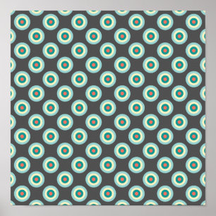 Poster Cercles mixtes gris par Shirley Taylor