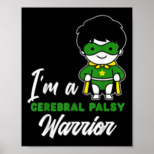 Poster Cérébral Palsy Warrior Cp Hero Cérébral Palsy Awar