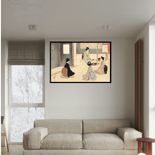 Poster Cérémonie de thé japonais Vintage sur mesure Art 5