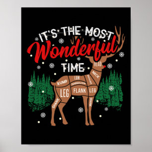 Poster Cerf Bbq Funny Grill Bbq Pitmaster Christmas Rb