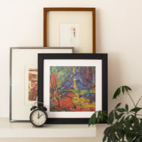 Cerf dans la forêt II par Franz Marc, Art Vintage