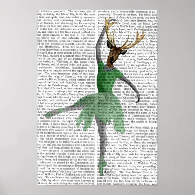 Poster Cerf de ballet en vert (Devant)