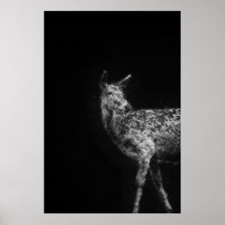 Poster Cerf esthétique Décor Art