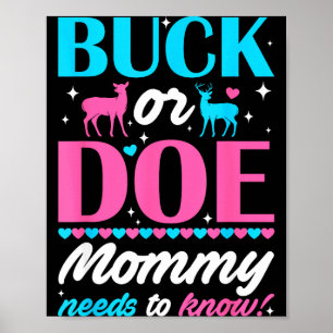 Poster Cerf ou Biche Maman a Besoin de Savoir Gardien du 