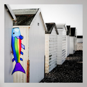 Poster Cerf-volant de couleur arc-en-ciel