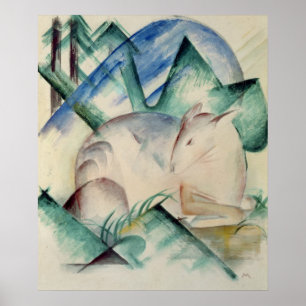 Poster Cerfs communs de sommeil