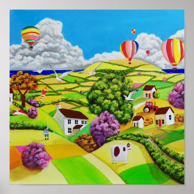 Poster Cerfs-volants (Devant)