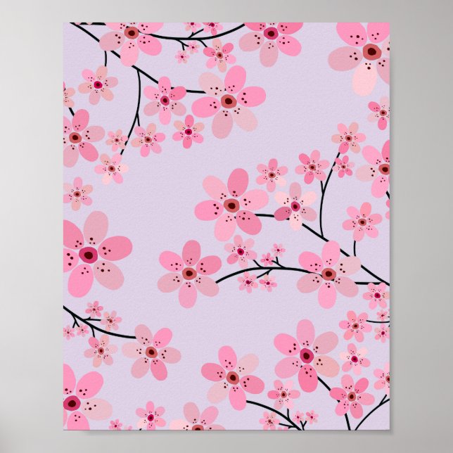 Poster Cerise Fleur 06 Lavande (Devant)