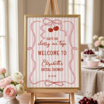 Cerise sur le dessus Ruban rose Classy Rayures Bie