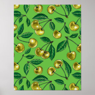 Poster Cerises jaunes