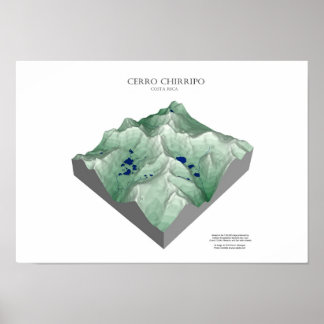 Poster Cerro Chirripo, Costa Rica