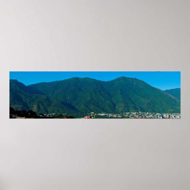 Poster Cerro El Ávila y valle de Caracas (Devant)
