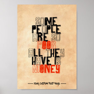 Poster Certains sont ainsi les pauvres tous qu'ils ont