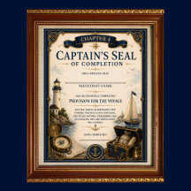 Certificat de capitaine pour le voyage Ch4