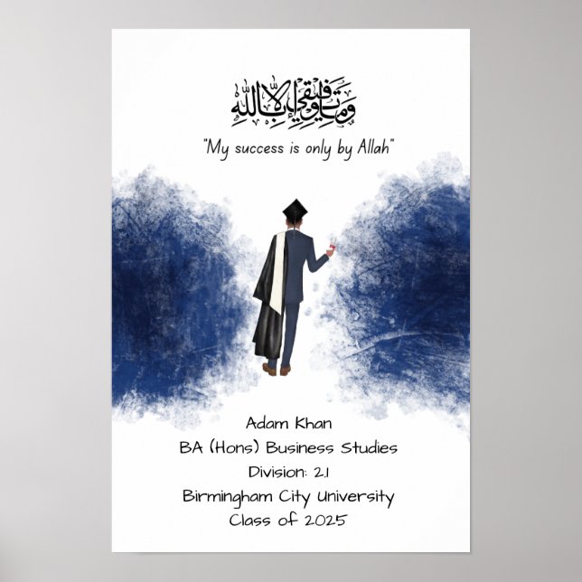Poster Certificat de diplôme (Devant)