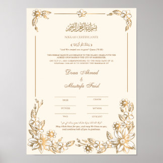 Poster Certificat Nikah