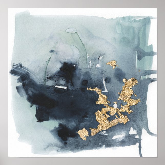 Poster Cerulean & Or (Devant)