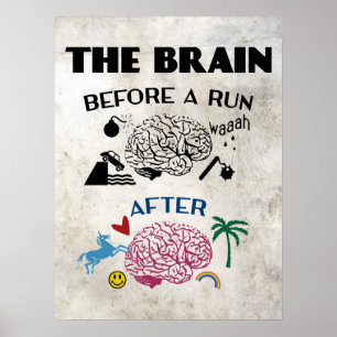 Poster Cerveau des coureurs