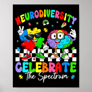 Poster Cerveau neurodiversité autisme sensibilisation asd